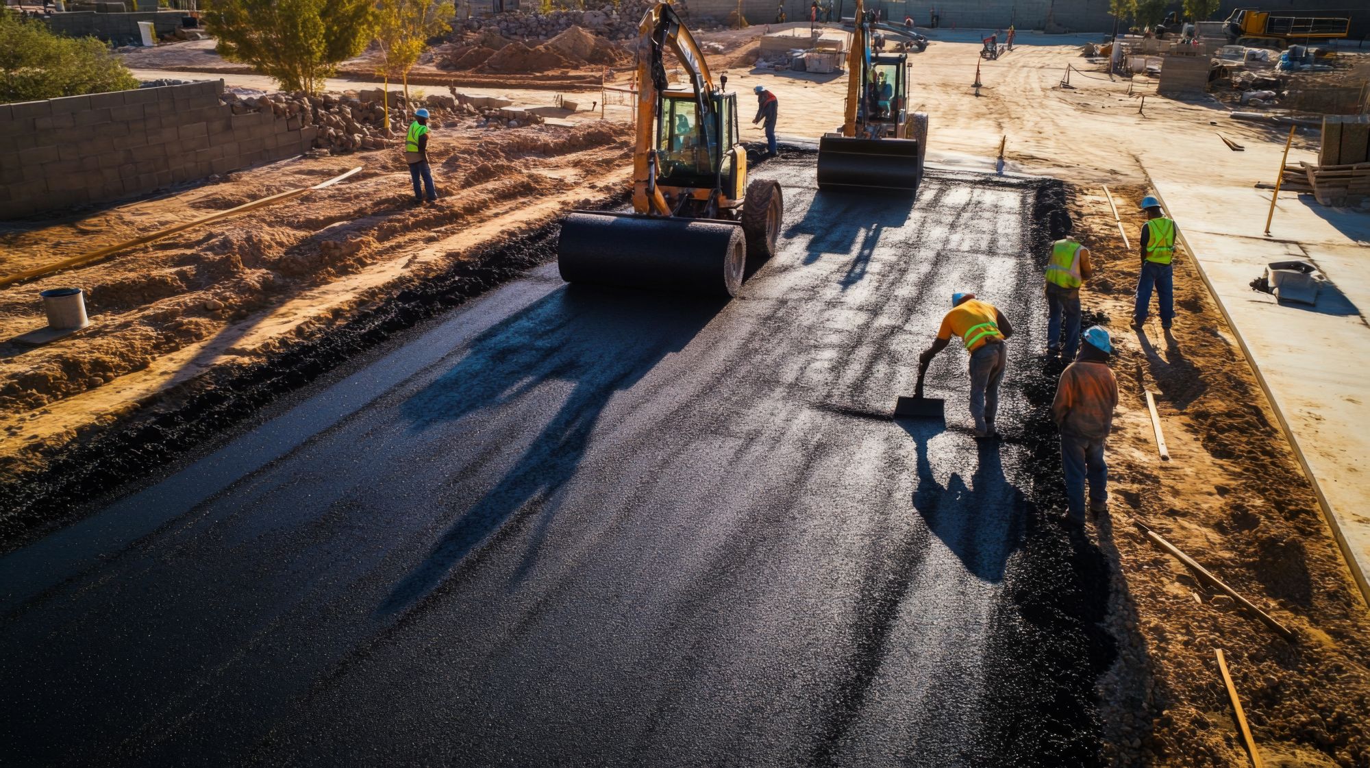 Pavement and hardstanding