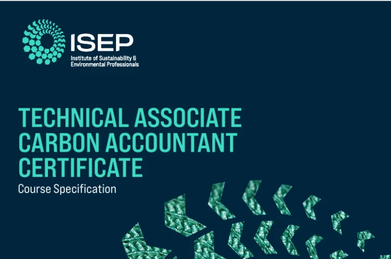 ISEP Technical Associate Carbon Accountant Certificate